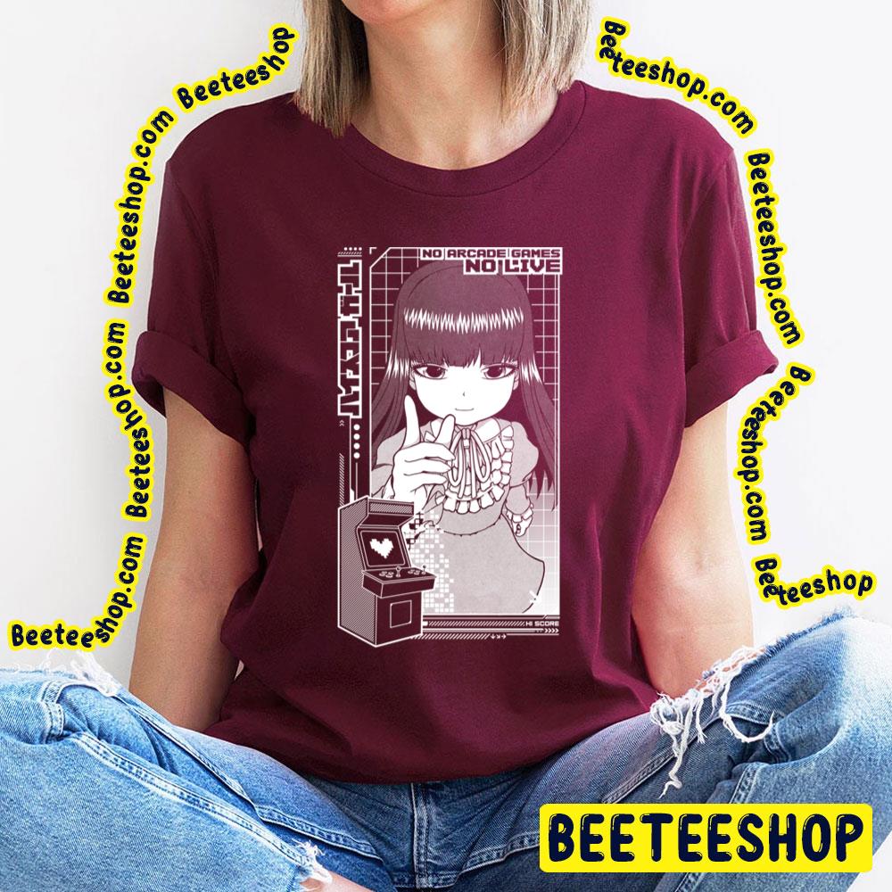 Hi Score No Arcade Games No Live Trending Unisex T-Shirt Hi Score No Arcade Games No Live Trending Unisex T-Shirt