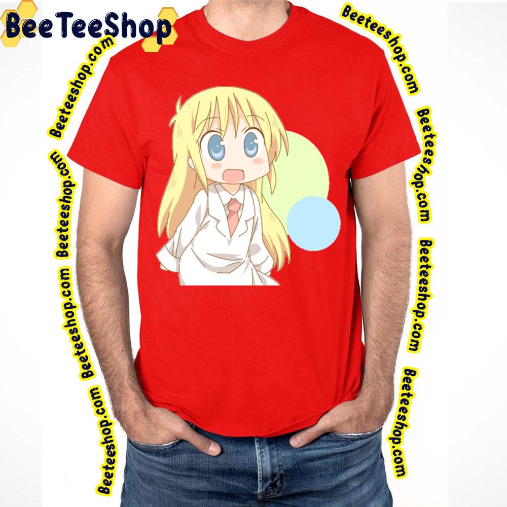 Huh Yuuko Robot Aioi Sakomoto Cat Nichijou Trending Unisex T-Shirt Huh Yuuko Robot Aioi Sakomoto Cat Nichijou Trending Unisex T-Shirt