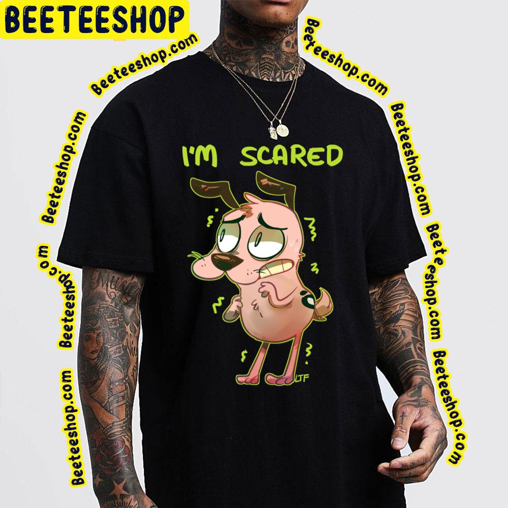 I'm Scared Courage The Cowardly Dog Trending Unisex T-Shirt I'm Scared Courage The Cowardly Dog Trending Unisex T-Shirt