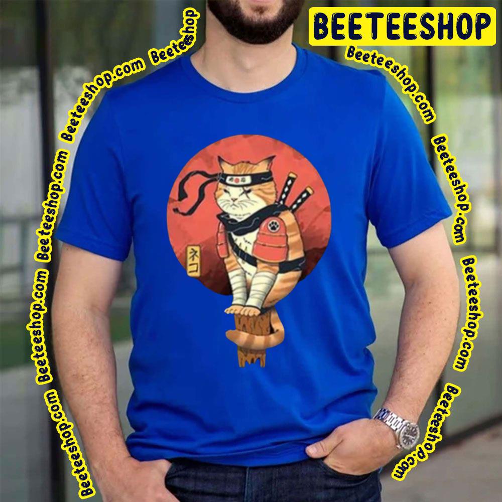 Japanese Samurai Cat Trending Unisex T-Shirt Japanese Samurai Cat Trending Unisex T-Shirt