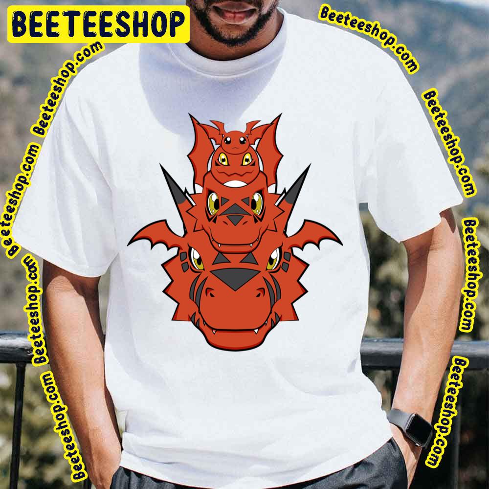 Jyarimon Gigimon Guilmon Growlmon Evolution Digimon Adventure Trending Unisex T-Shirt Jyarimon Gigimon Guilmon Growlmon Evolution Digimon Adventure Trending Unisex T-Shirt