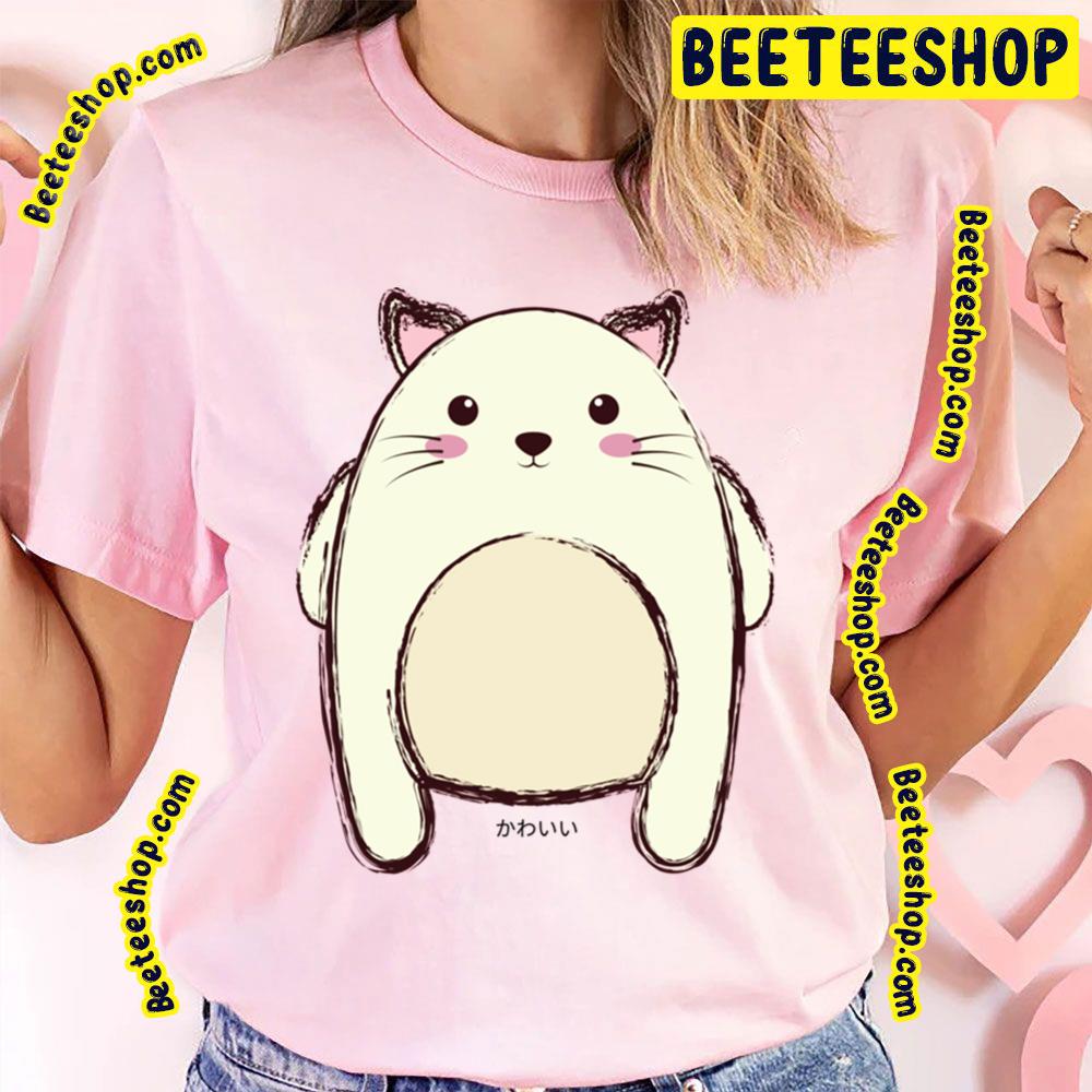 Kawaii Meow Cat Animal Artwork Trending Unisex T-Shirt Kawaii Meow Cat Animal Artwork Trending Unisex T-Shirt