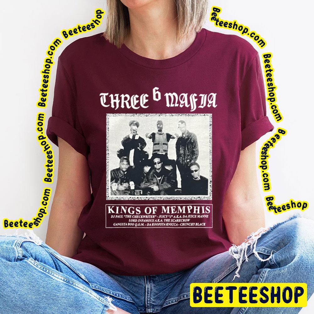 King Of Memphis Three 6 Mafia Trending Unisex T-Shirt King Of Memphis Three 6 Mafia Trending Unisex T-Shirt