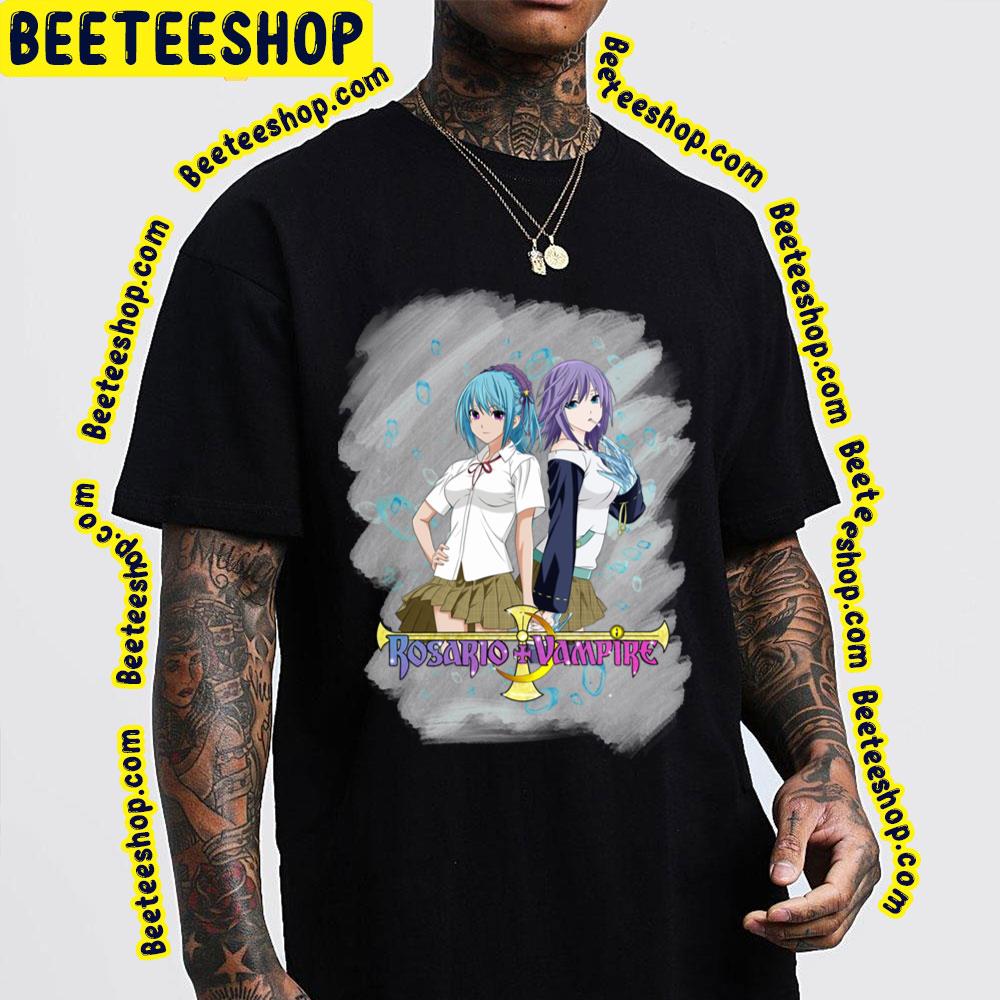 Kurumu And Mizore Rosario Vampire Trending Unisex T-Shirt Kurumu And Mizore Rosario Vampire Trending Unisex T-Shirt