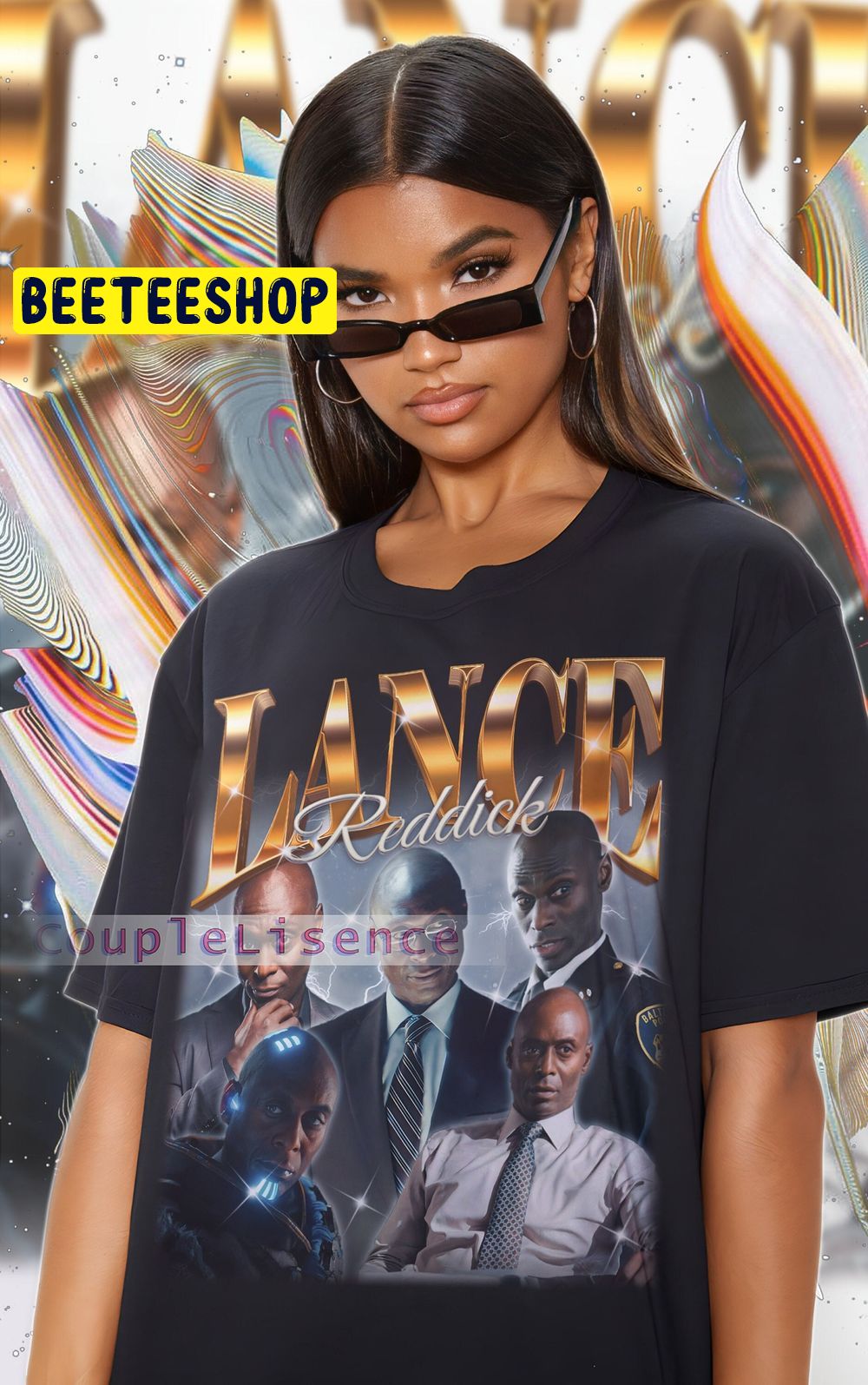 Lance Reddick Rip Retro 90s Trending Unisex T-Shirt Lance Reddick Rip Retro 90s Trending Unisex T-Shirt