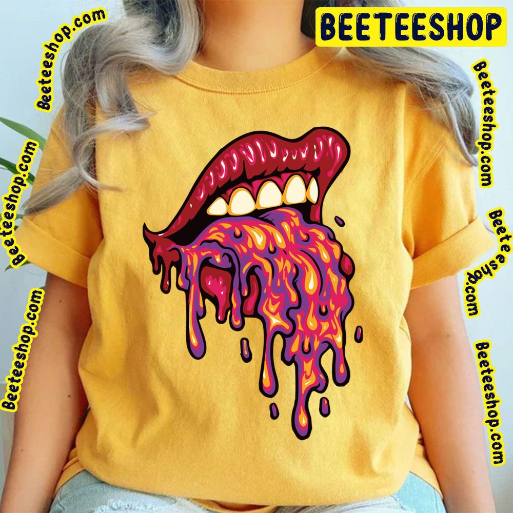 Lava Emerging Of Girl's Mouth Trending Unisex T-Shirt Lava Emerging Of Girl's Mouth Trending Unisex T-Shirt