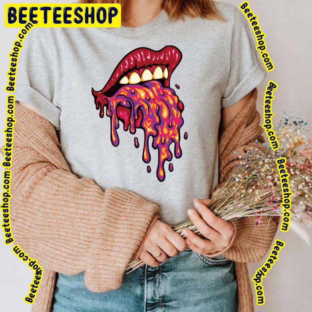 Lava Emerging Of Girl's Mouth Trending Unisex T-Shirt Lava Emerging Of Girl's Mouth Trending Unisex T-Shirt