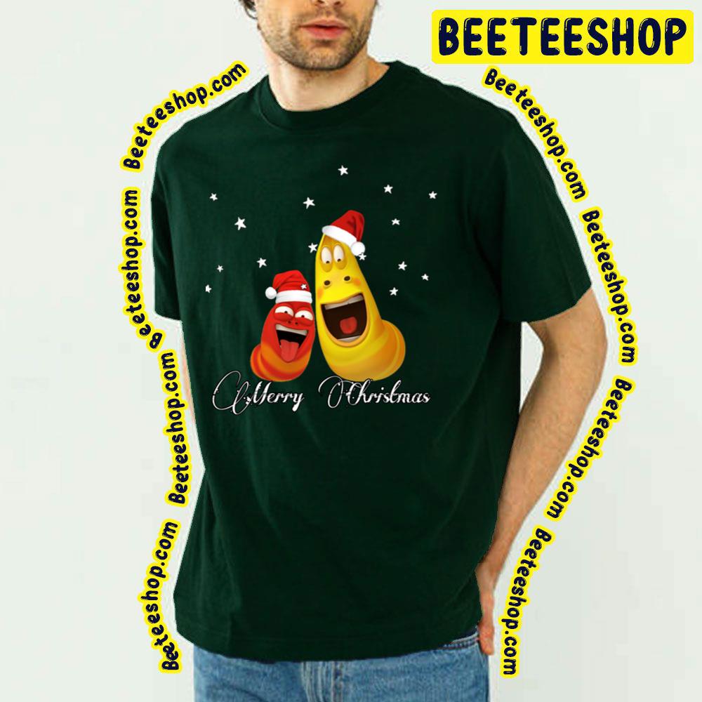 Merry Christmas Larva Cartoon Trending Unisex T-Shirt Merry Christmas Larva Cartoon Trending Unisex T-Shirt
