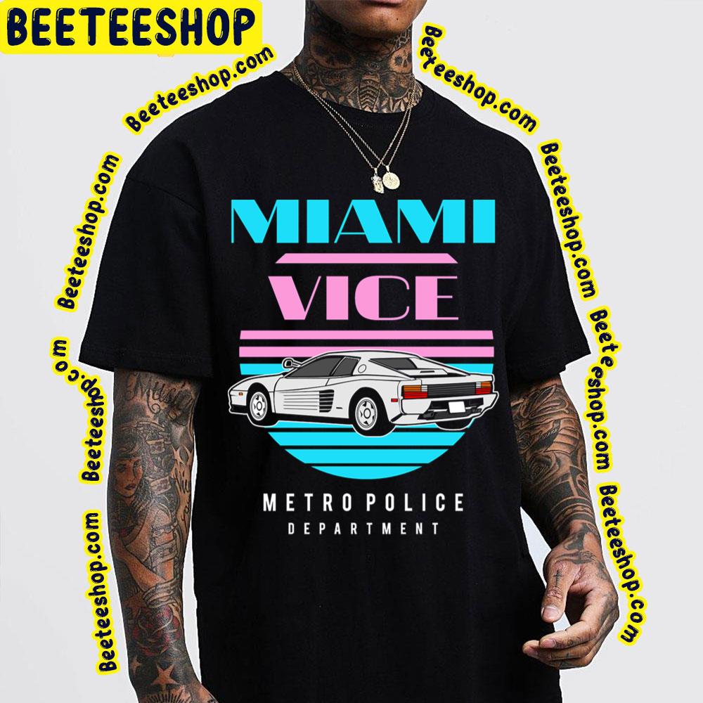 Miami Vice Metro Police Department Trending Unisex T-Shirt Miami Vice Metro Police Department Trending Unisex T-Shirt
