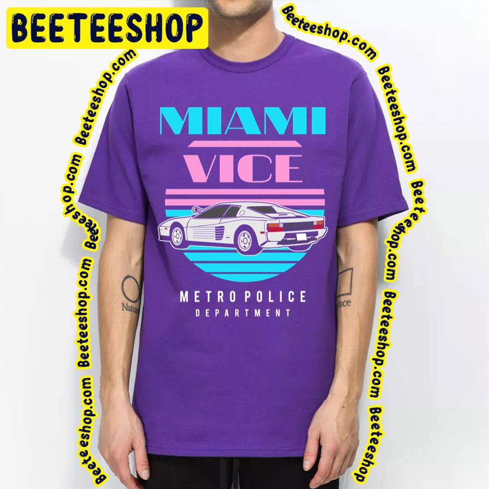 Miami Vice Metro Police Department Trending Unisex T-Shirt Miami Vice Metro Police Department Trending Unisex T-Shirt