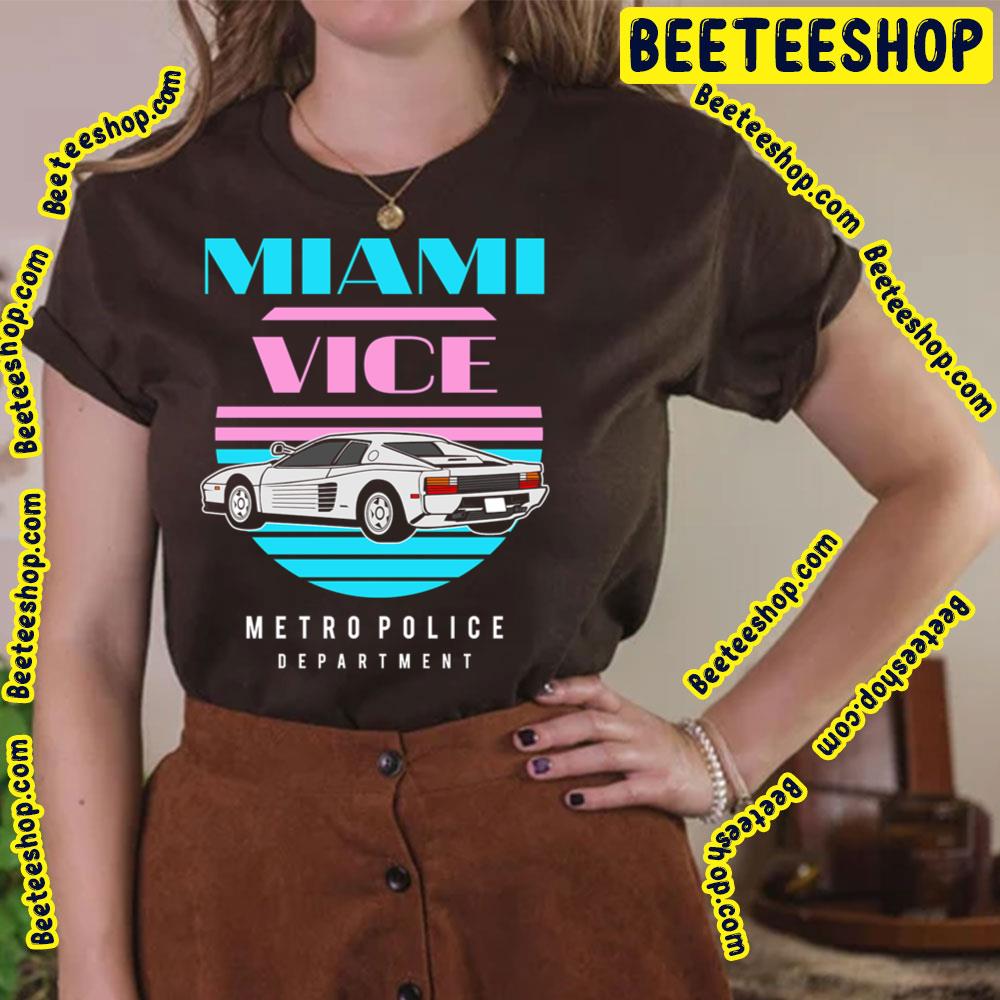 Miami Vice Metro Police Department Trending Unisex T-Shirt Miami Vice Metro Police Department Trending Unisex T-Shirt