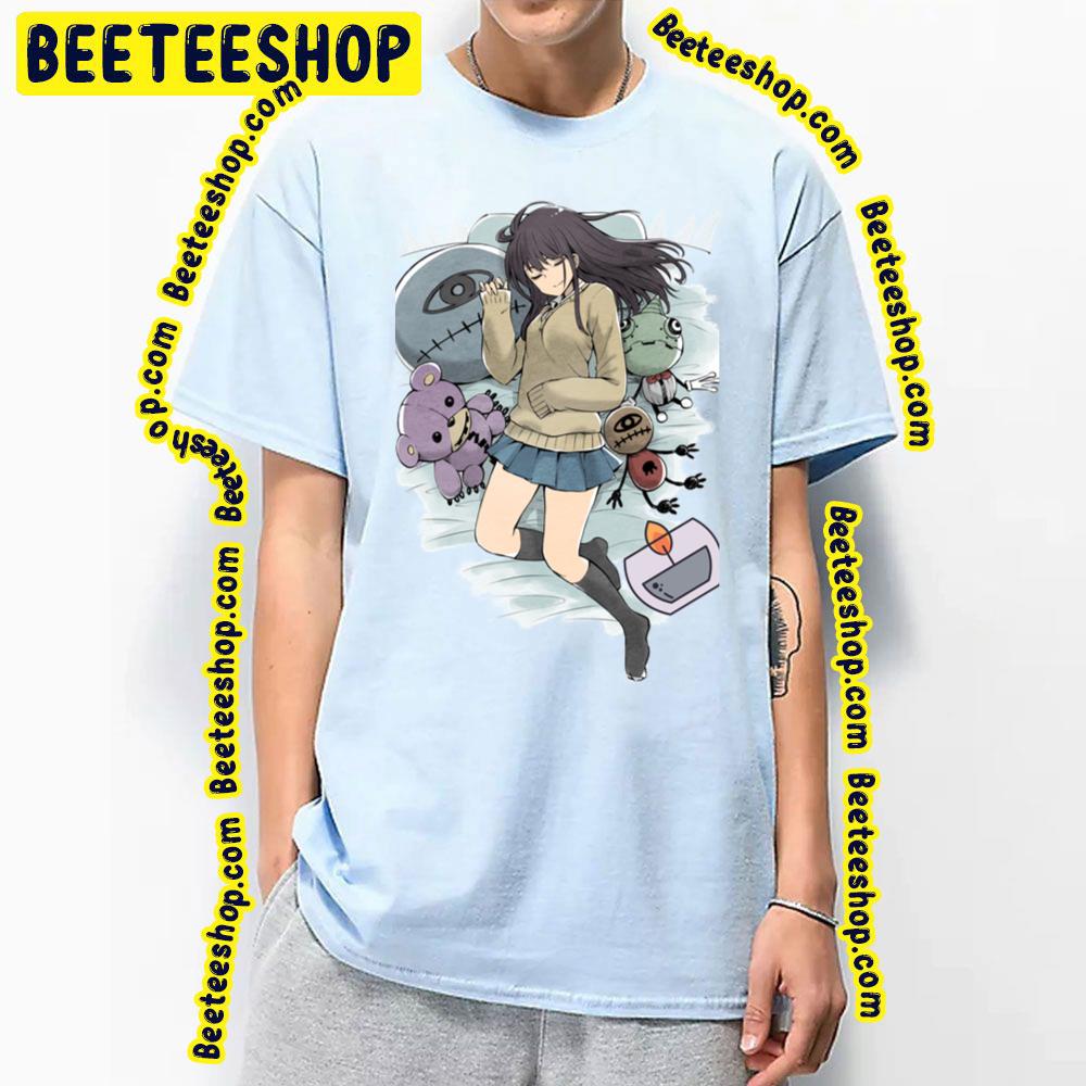 Mieruko Chan With Her Pillow And Stuff Trending Unisex T-Shirt Mieruko Chan With Her Pillow And Stuff Trending Unisex T-Shirt