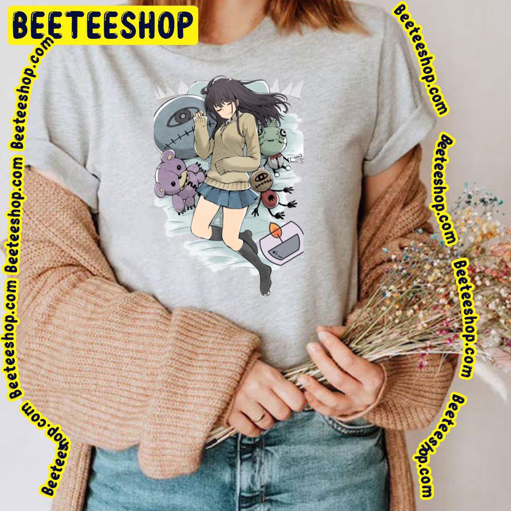 Mieruko Chan With Her Pillow And Stuff Trending Unisex T-Shirt Mieruko Chan With Her Pillow And Stuff Trending Unisex T-Shirt