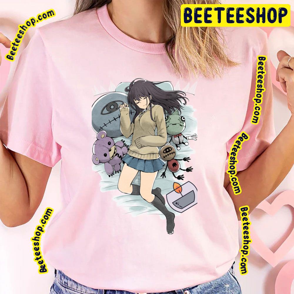 Mieruko Chan With Her Pillow And Stuff Trending Unisex T-Shirt Mieruko Chan With Her Pillow And Stuff Trending Unisex T-Shirt