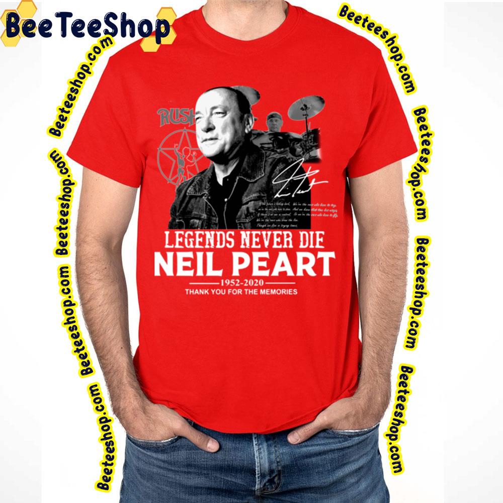 Neil Peart Legends Never Die Trending Unisex T-Shirt Neil Peart Legends Never Die Trending Unisex T-Shirt