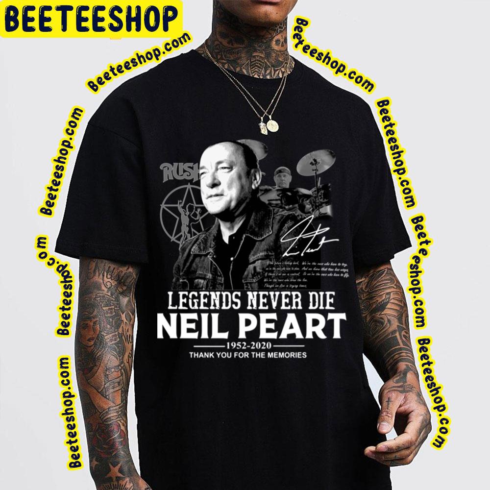 Neil Peart Legends Never Die Trending Unisex T-Shirt Neil Peart Legends Never Die Trending Unisex T-Shirt