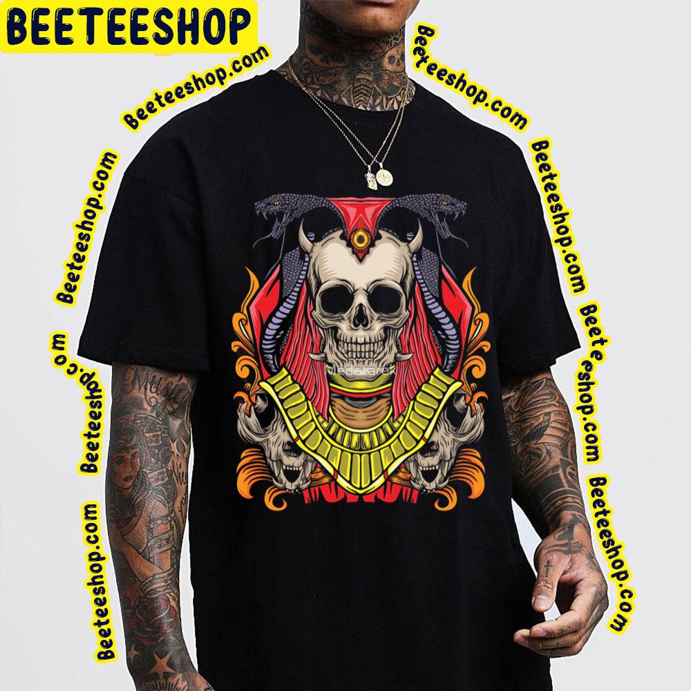 Old Skull Ghost With Snakes Trending Unisex T-Shirt Old Skull Ghost With Snakes Trending Unisex T-Shirt