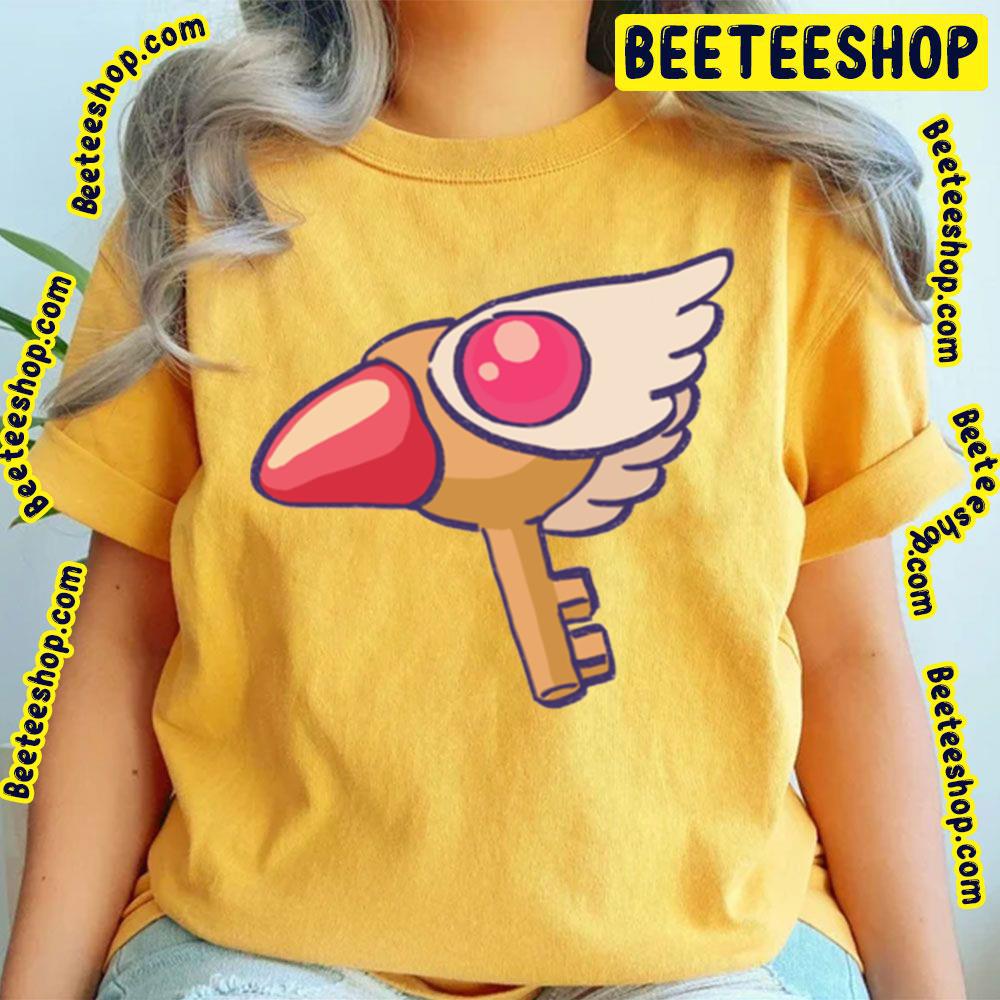 Pink Pastel Cardcaptor Sakura First Sealing Wand Key Form Trending Unisex T-Shirt Pink Pastel Cardcaptor Sakura First Sealing Wand Key Form Trending Unisex T-Shirt