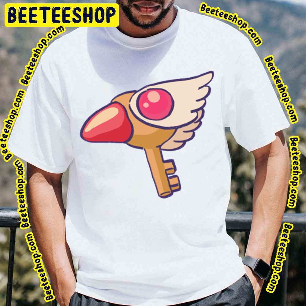 Pink Pastel Cardcaptor Sakura First Sealing Wand Key Form Trending Unisex T-Shirt Pink Pastel Cardcaptor Sakura First Sealing Wand Key Form Trending Unisex T-Shirt