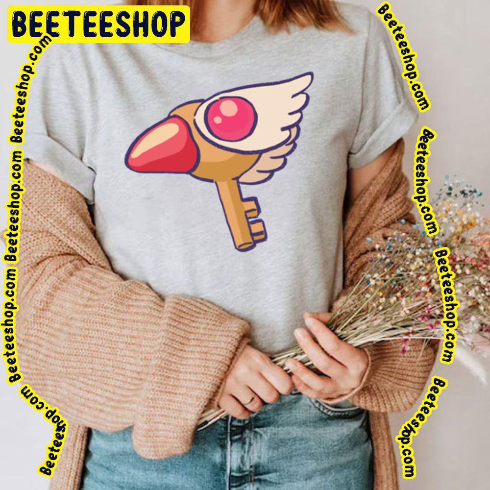 Pink Pastel Cardcaptor Sakura First Sealing Wand Key Form Trending Unisex T-Shirt Pink Pastel Cardcaptor Sakura First Sealing Wand Key Form Trending Unisex T-Shirt