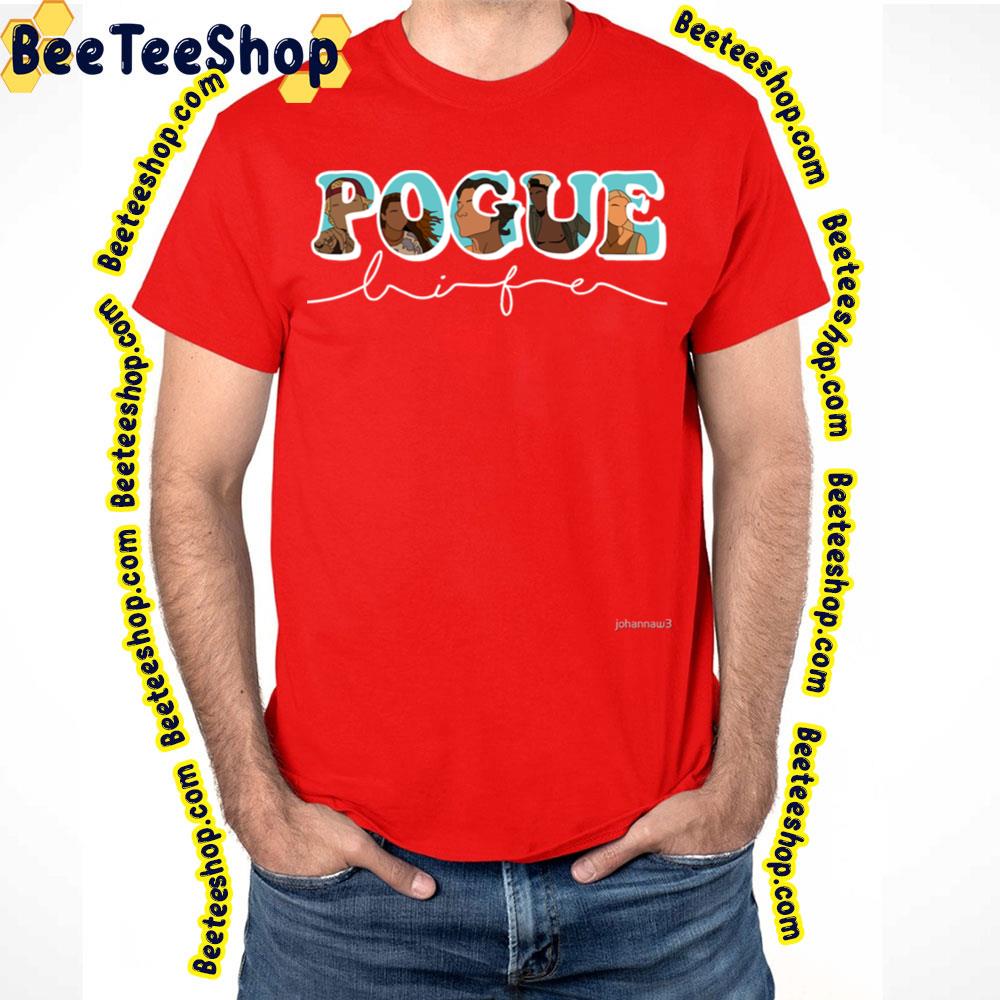Pogue Life Letters With Characters Trending Unisex T-Shirt Pogue Life Letters With Characters Trending Unisex T-Shirt