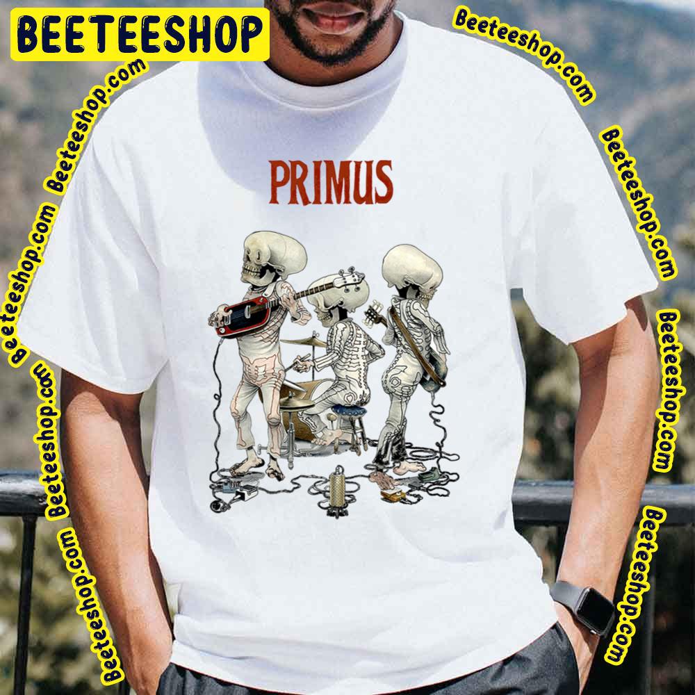 Primus Skeleton Playing On The Guitar Les Claypool Trending Unisex T-Shirt Primus Skeleton Playing On The Guitar Les Claypool Trending Unisex T-Shirt