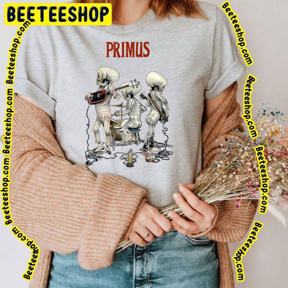 Primus Skeleton Playing On The Guitar Les Claypool Trending Unisex T-Shirt Primus Skeleton Playing On The Guitar Les Claypool Trending Unisex T-Shirt