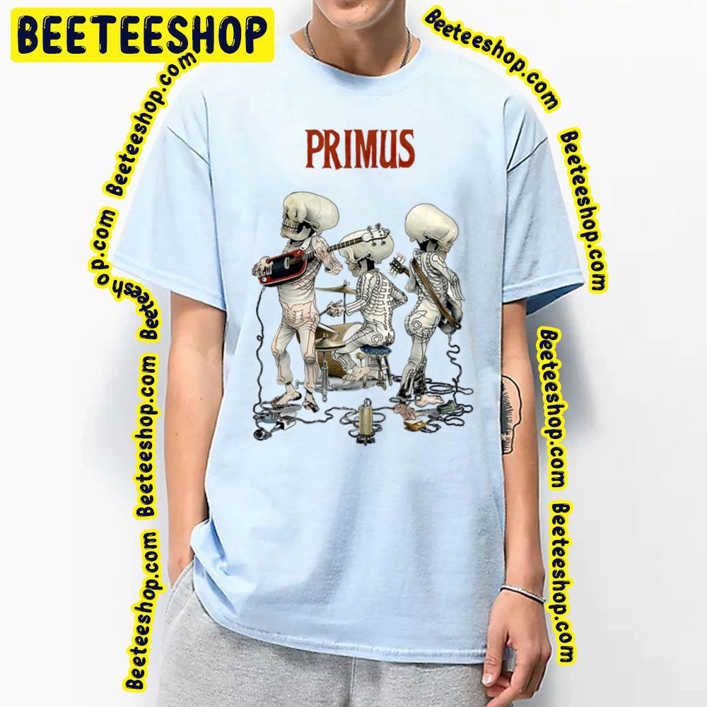 Primus Skeleton Playing On The Guitar Les Claypool Trending Unisex T-Shirt Primus Skeleton Playing On The Guitar Les Claypool Trending Unisex T-Shirt