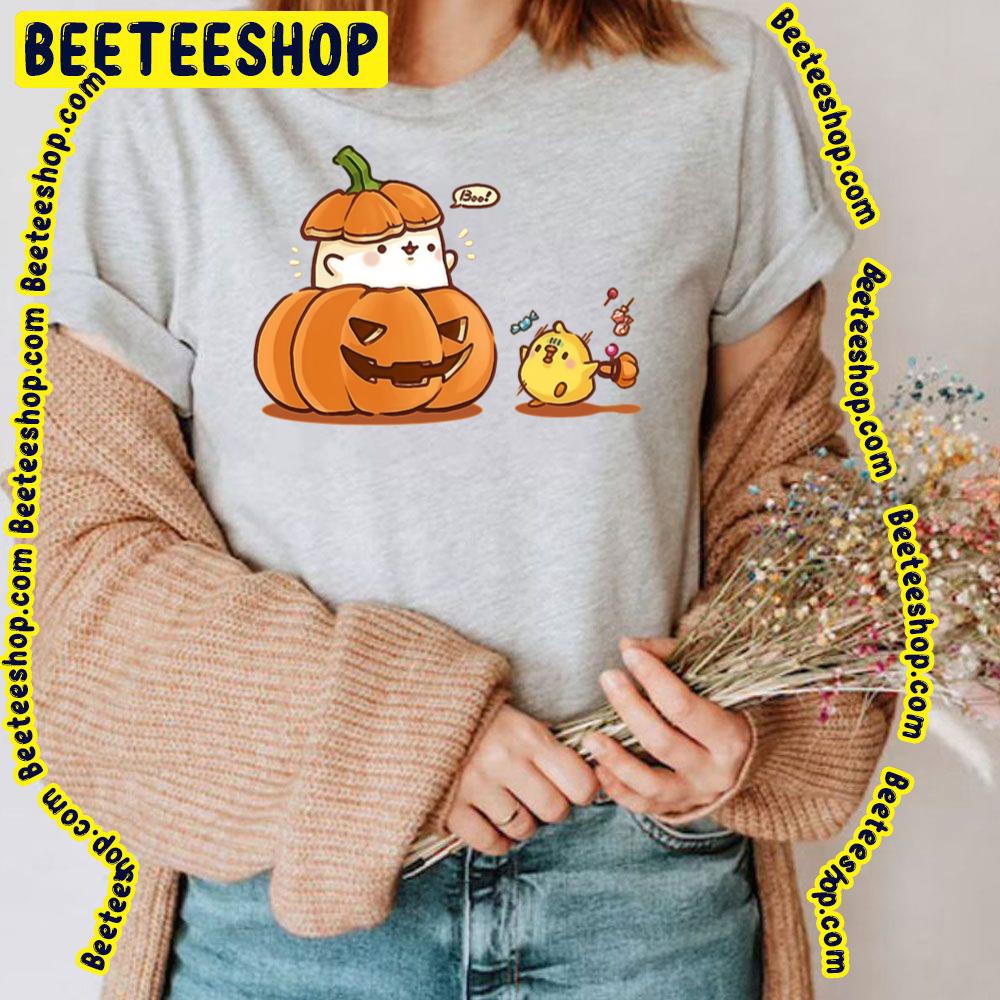 Pumpkin Halloween Bun Molang Trending Unisex T-Shirt Pumpkin Halloween Bun Molang Trending Unisex T-Shirt