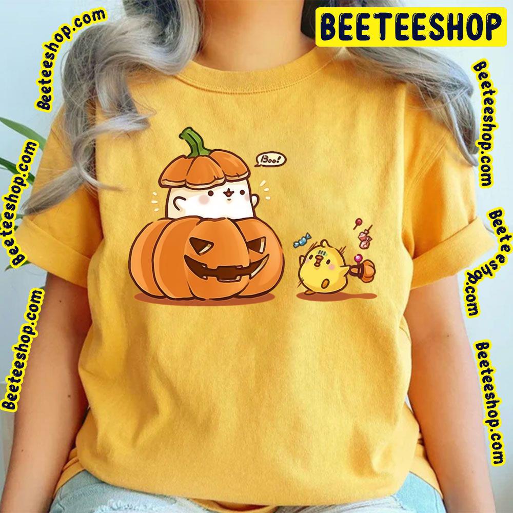 Pumpkin Halloween Bun Molang Trending Unisex T-Shirt Pumpkin Halloween Bun Molang Trending Unisex T-Shirt