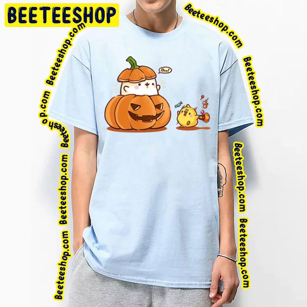 Pumpkin Halloween Bun Molang Trending Unisex T-Shirt Pumpkin Halloween Bun Molang Trending Unisex T-Shirt