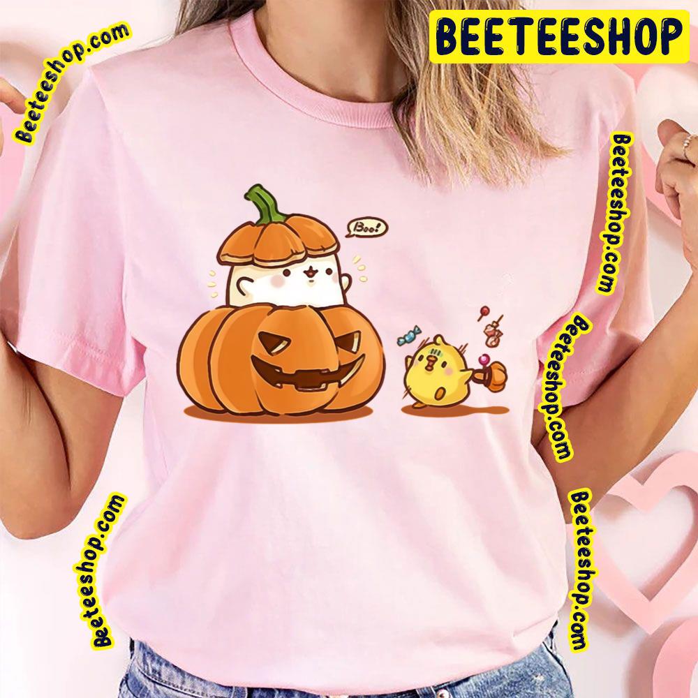 Pumpkin Halloween Bun Molang Trending Unisex T-Shirt Pumpkin Halloween Bun Molang Trending Unisex T-Shirt