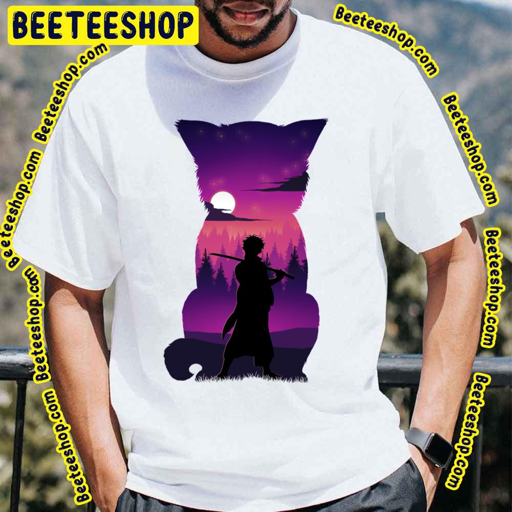 Purple Art Gintoki Silhouette Trending Unisex T-Shirt Purple Art Gintoki Silhouette Trending Unisex T-Shirt