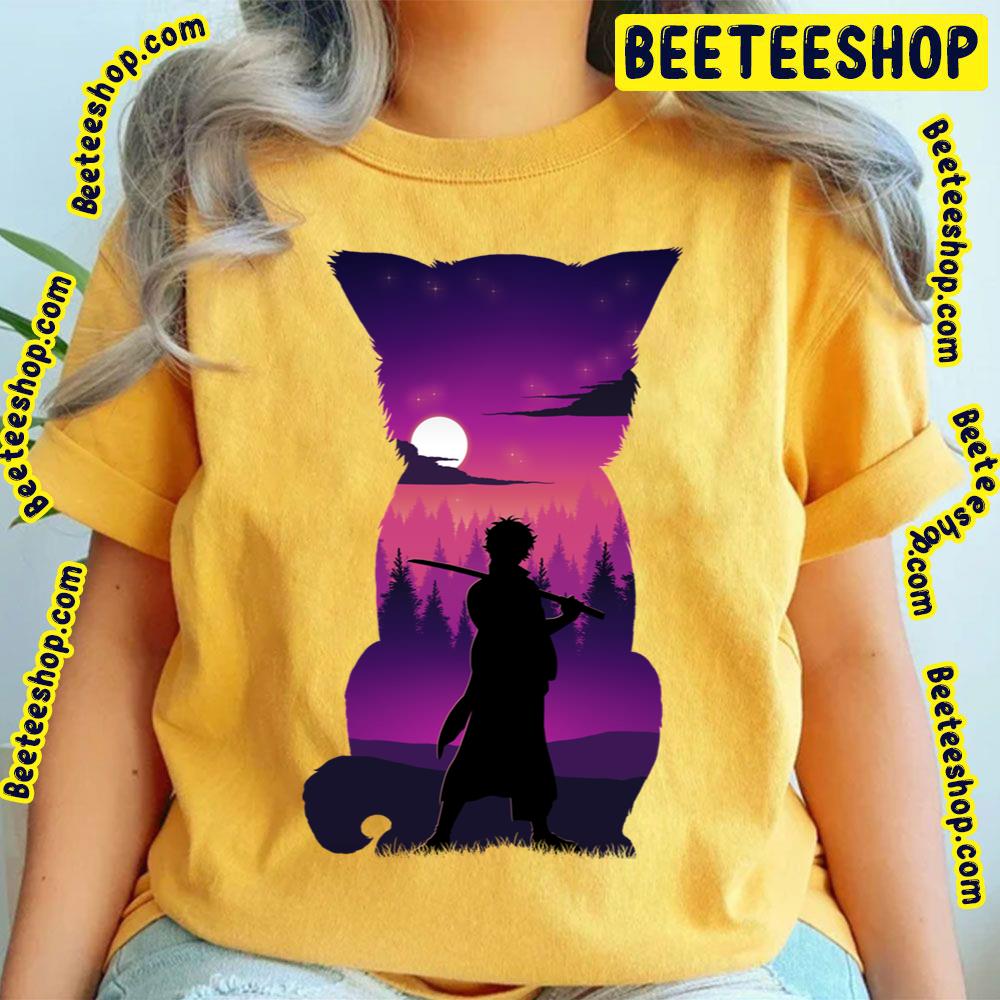 Purple Art Gintoki Silhouette Trending Unisex T-Shirt Purple Art Gintoki Silhouette Trending Unisex T-Shirt
