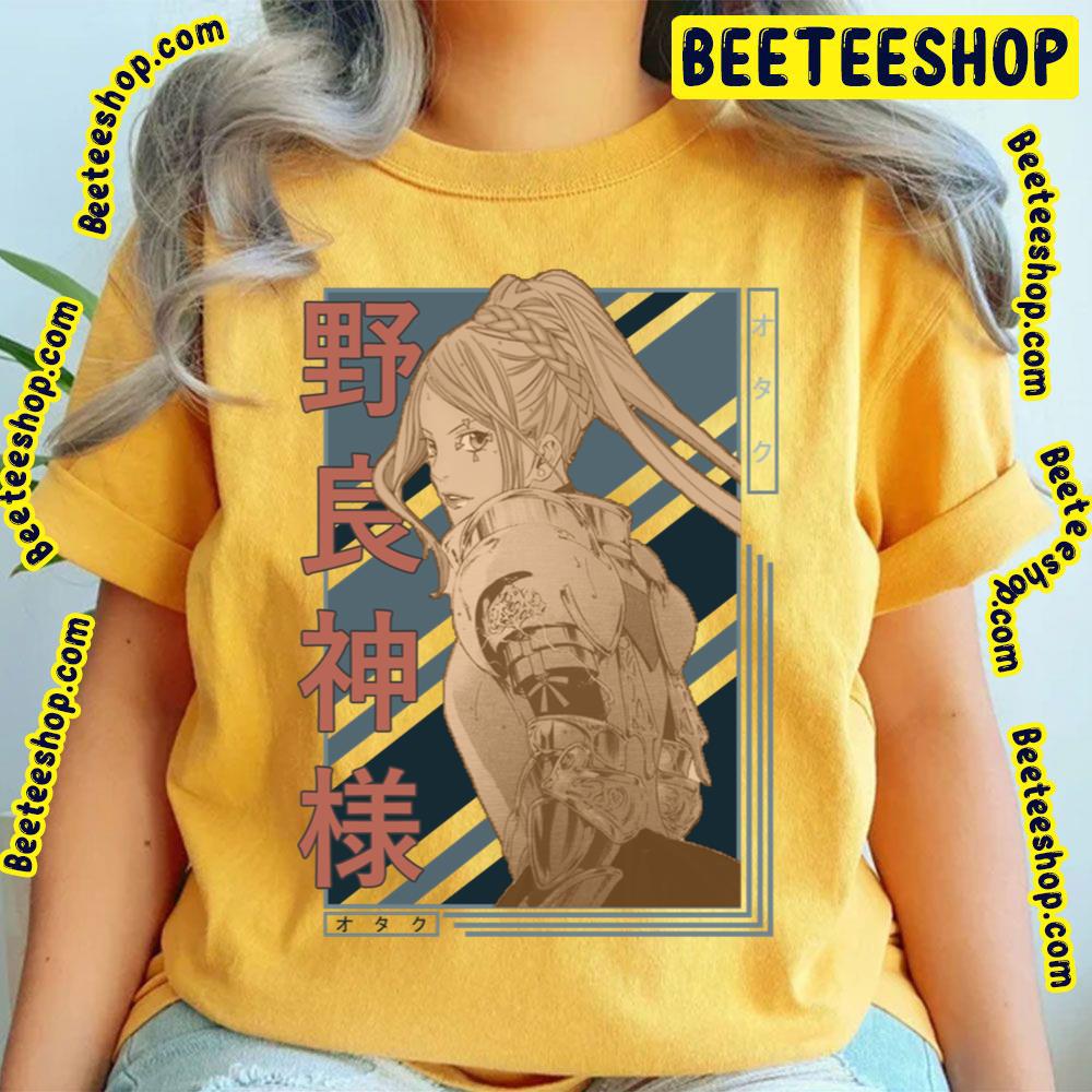 Retro Blue Brown Bishamon Noragami Stray God Trending Unisex T-Shirt Retro Blue Brown Bishamon Noragami Stray God Trending Unisex T-Shirt