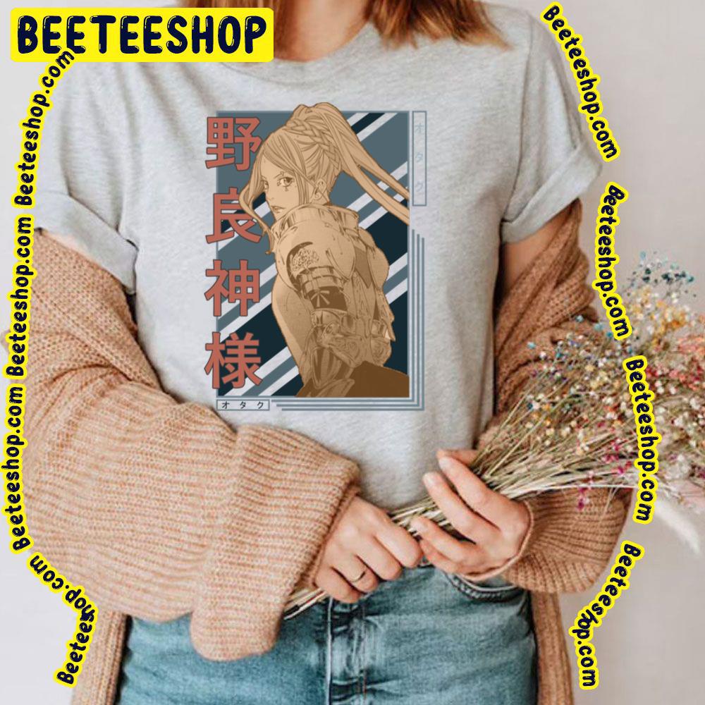 Retro Blue Brown Bishamon Noragami Stray God Trending Unisex T-Shirt Retro Blue Brown Bishamon Noragami Stray God Trending Unisex T-Shirt