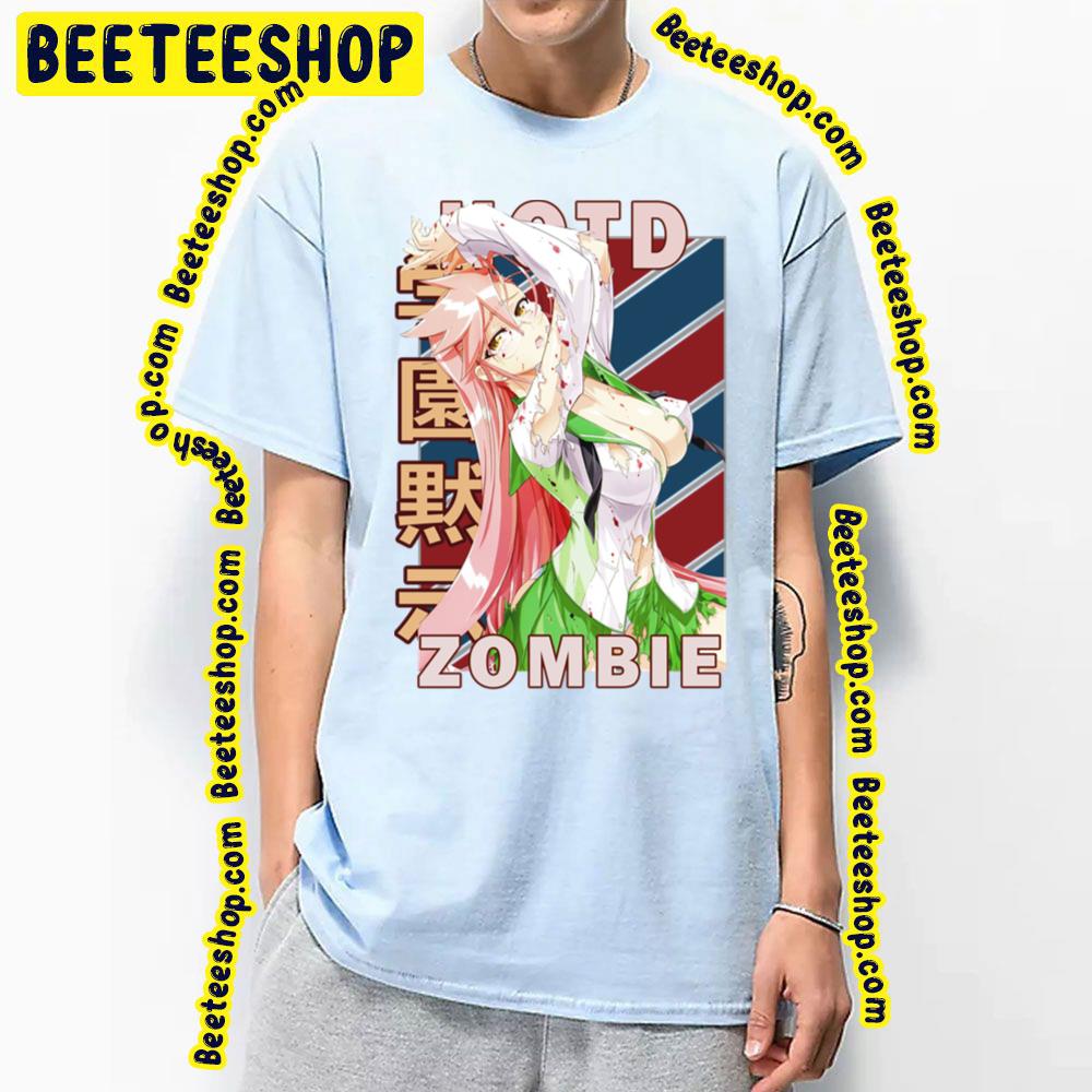 Retro Blue Red Design Saya Takagi Highschool Of The Dead Trending Unisex T-Shirt Retro Blue Red Design Saya Takagi Highschool Of The Dead Trending Unisex T-Shirt