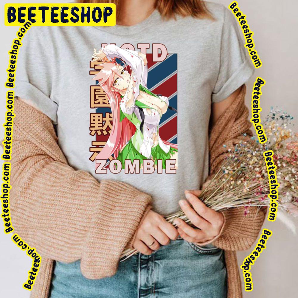 Retro Blue Red Design Saya Takagi Highschool Of The Dead Trending Unisex T-Shirt Retro Blue Red Design Saya Takagi Highschool Of The Dead Trending Unisex T-Shirt