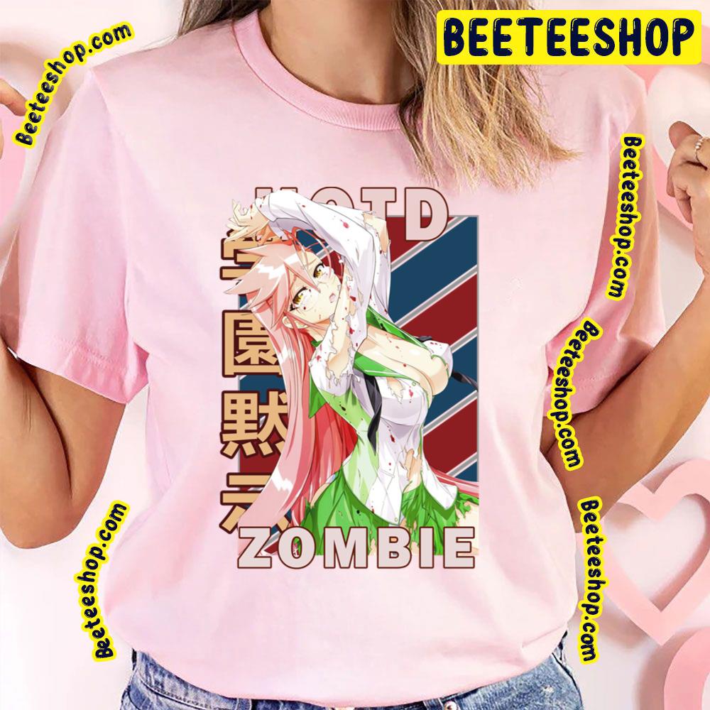 Retro Blue Red Design Saya Takagi Highschool Of The Dead Trending Unisex T-Shirt Retro Blue Red Design Saya Takagi Highschool Of The Dead Trending Unisex T-Shirt