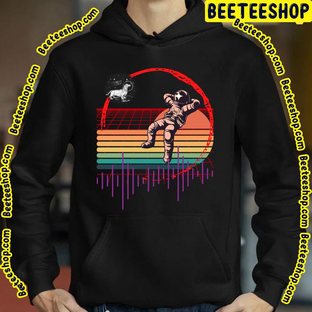 Retro Moon Landing Sausage Dog Old School Bass Line Rock Trending Unisex T-Shirt Retro Moon Landing Sausage Dog Old School Bass Line Rock Trending Unisex T-Shirt