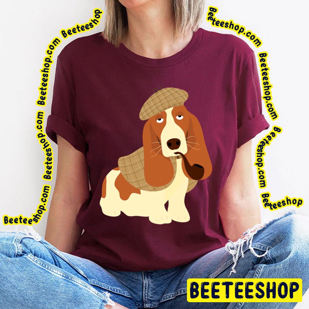 Sherlock Holmes Basset Hound Trending Unisex T-Shirt Sherlock Holmes Basset Hound Trending Unisex T-Shirt