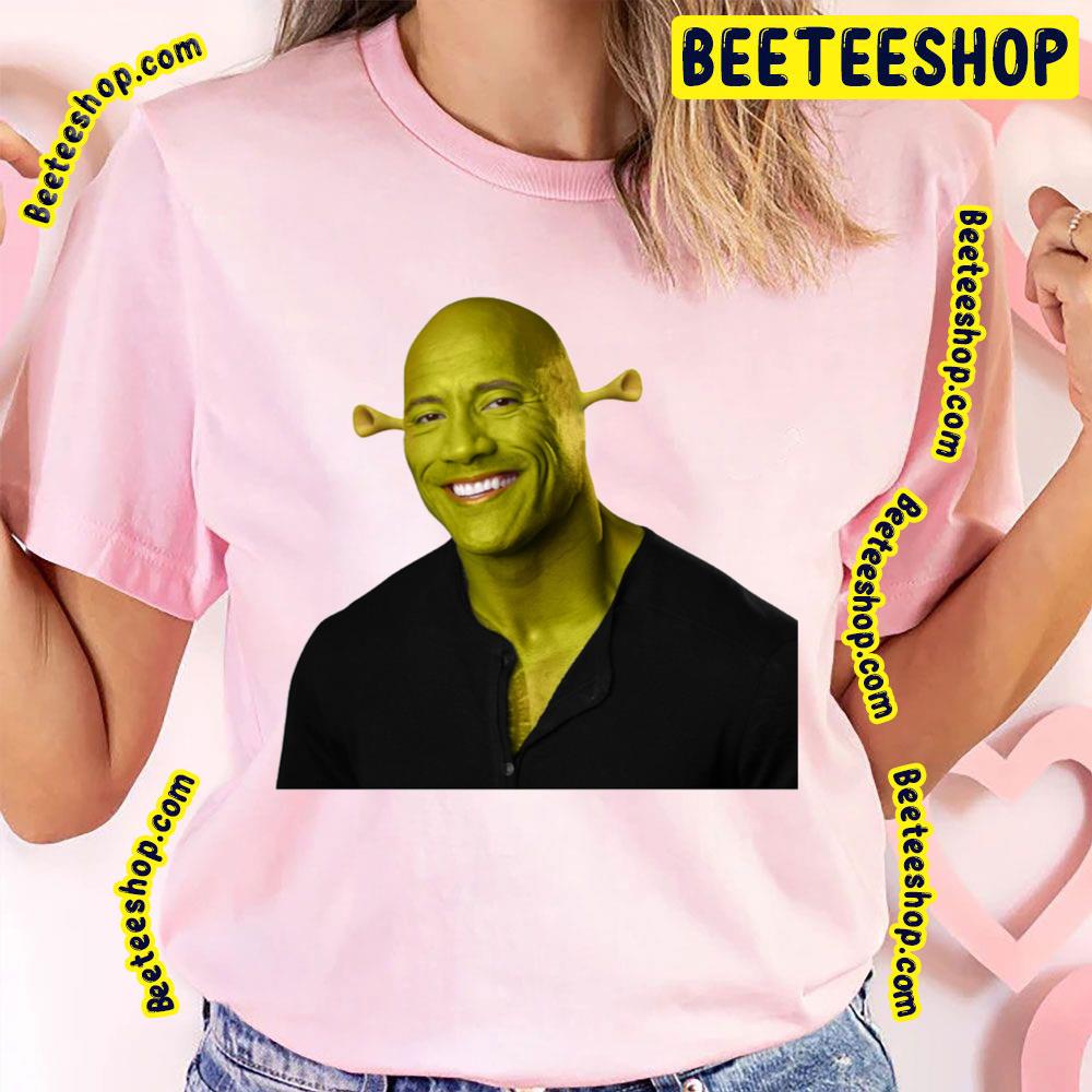 Shrek Dwayne The Rock Johnson Work Of Art Trending Unisex T-Shirt Shrek Dwayne The Rock Johnson Work Of Art Trending Unisex T-Shirt