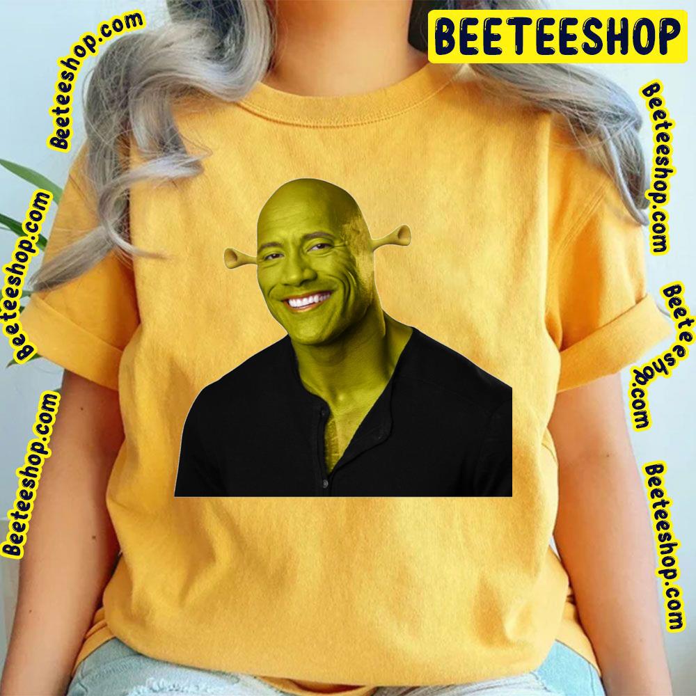 Shrek Dwayne The Rock Johnson Work Of Art Trending Unisex T-Shirt Shrek Dwayne The Rock Johnson Work Of Art Trending Unisex T-Shirt