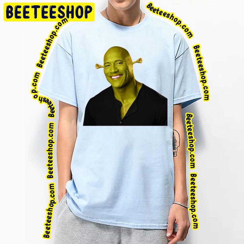 Shrek Dwayne The Rock Johnson Work Of Art Trending Unisex T-Shirt Shrek Dwayne The Rock Johnson Work Of Art Trending Unisex T-Shirt