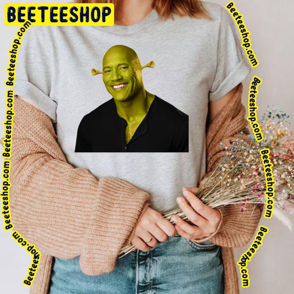 Shrek Dwayne The Rock Johnson Work Of Art Trending Unisex T-Shirt Shrek Dwayne The Rock Johnson Work Of Art Trending Unisex T-Shirt