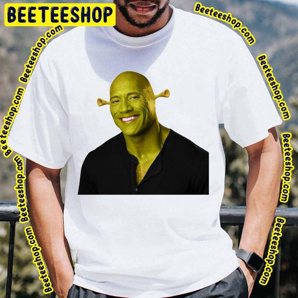 Shrek Dwayne The Rock Johnson Work Of Art Trending Unisex T-Shirt Shrek Dwayne The Rock Johnson Work Of Art Trending Unisex T-Shirt