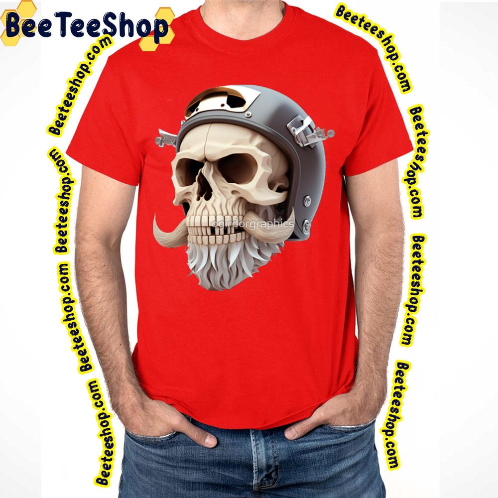 Skull Beard Dark Mechanic Piston Car Motorcycle Trending Unisex T-Shirt Skull Beard Dark Mechanic Piston Car Motorcycle Trending Unisex T-Shirt