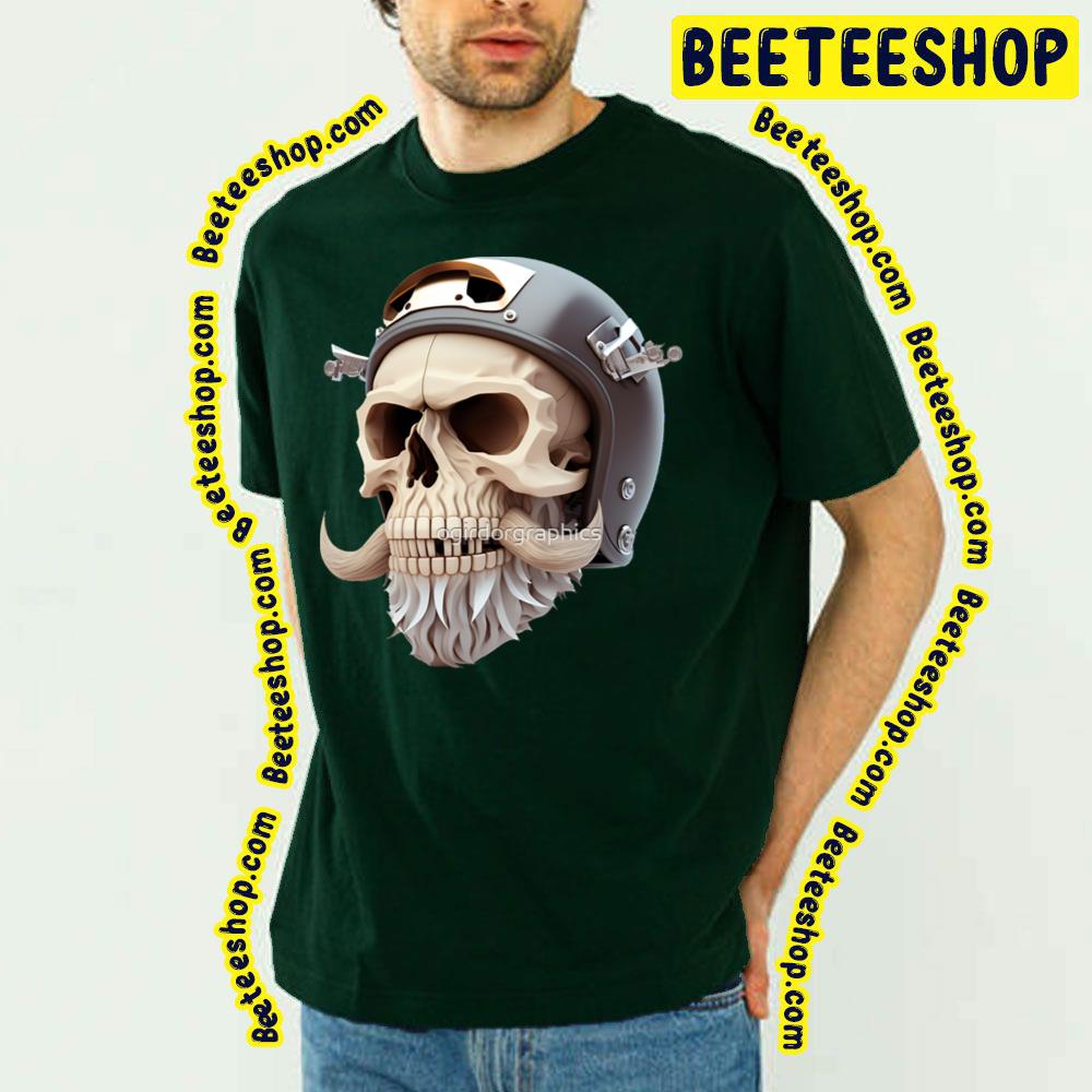 Skull Beard Dark Mechanic Piston Car Motorcycle Trending Unisex T-Shirt Skull Beard Dark Mechanic Piston Car Motorcycle Trending Unisex T-Shirt