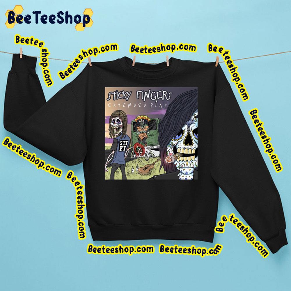 Skull Extended Play Sticky Fingers Trending Unisex Sweatshirt Skull Extended Play Sticky Fingers Trending Unisex Sweatshirt