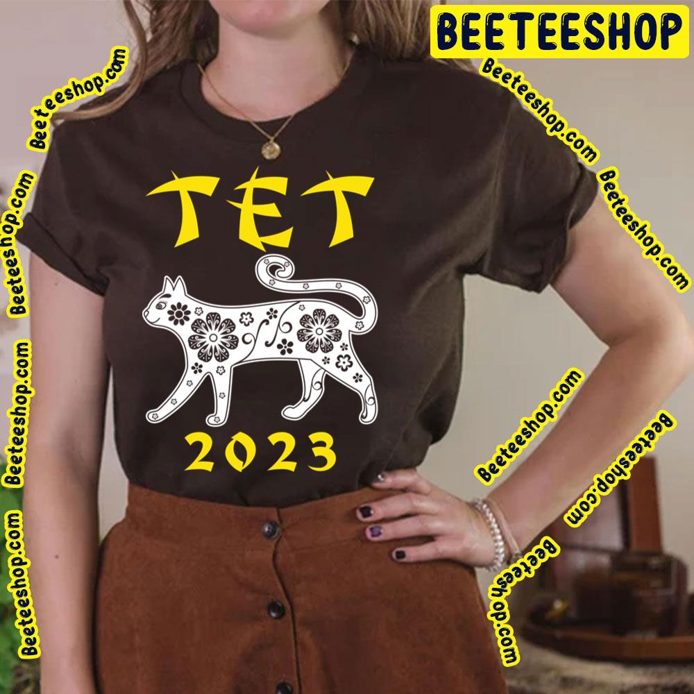Tet 2023 Year Of The Cat Vietnamese Lunar New Year Trending Unisex T-Shirt Tet 2023 Year Of The Cat Vietnamese Lunar New Year Trending Unisex T-Shirt